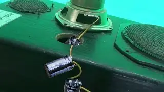 Few tips for connecting the bass midrange speaker to the capacitor