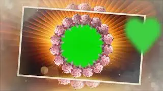 GREEN CIRCLE FLOWER FRAME BACKGROUND VIDEO EFFECTS HD FREE DOWNLOAD GREEN SCREEN PHOTO FRAME