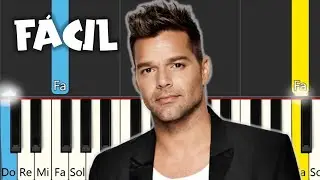 Ricky Martin - Vente Pa' Ca ft. Maluma - TUTORIAL PARA PIANO F&Aacute;CIL (dos manos)