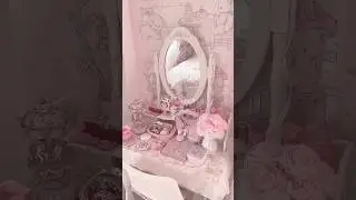 My pink obsession ‧₊🎀 ˚✧𓈒&emsp;#pink #pinkaesthetic #pinkroom #roomtour #aesthetic #girlthings #shorts