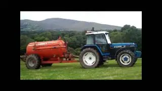 Spreading slurry with the 8340