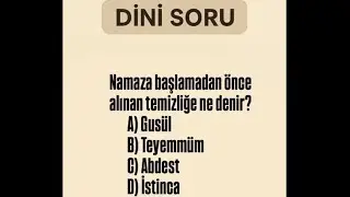 Dini sorularda islamice bilgilerde buluşalım bilinclendirelim🌹🙏