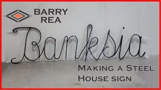 Forged and Fabricated House Sign &ndash; Custom Metalwork Project