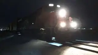 CN 3030 leads CN Q198 Southbound at Fond du Lac, WI