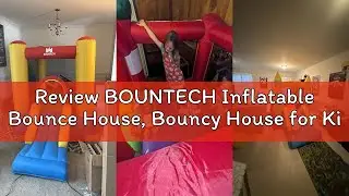 Review BOUNTECH Inflatable Bounce House, Bouncy House for Kids Indoor Outdoor Party Fun with Heavy D