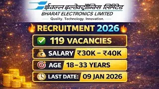 BEL Recruitment 2025 | No GATE, No Experience Required | Govt Job for Freshers #beltraineeengineer 
