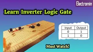 I made an inverter logic gate using a single transistor!