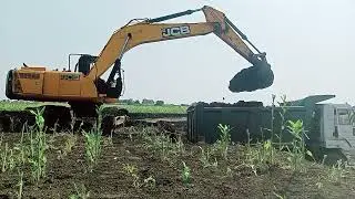 excavator machine se Highway loading full video 🚍 by s Excavator Poplain tech vlog