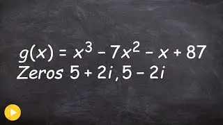 Finding the Zeros Given One Complex Zeros