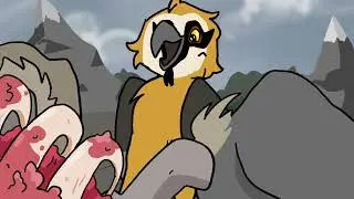 Bearded vulture animation