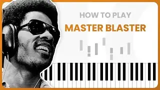How To Play Master Blaster By Stevie Wonder On Piano - Piano Tutorial (Part 1)