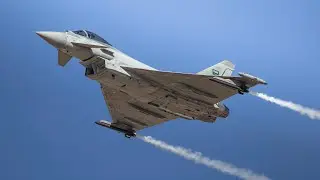 Royal Saudi Air Force - Eurofighter Typhoon Display  | Powerful Airshow Performance [4K]