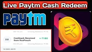 Live Paytm Cash Redeem From Rozdhan Application (In Hindi)