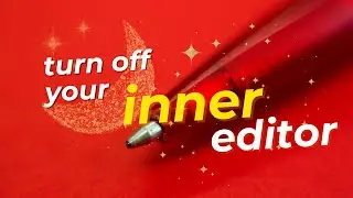 Author Mindset for Novels in November | Turn off the inner editor | Moon & Manuscript | R.K. Thorne