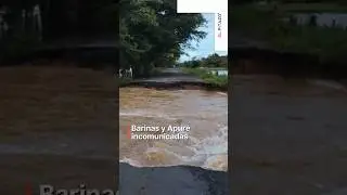 Incomunicaci&oacute;n vial entre Barinas y Apure por desbordamiento de r&iacute;os