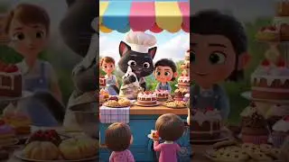 Cute Black Cat Bakery 🐱🍰 | Funny Hindi Talking Cat | Viral Animated Short #DreamScreenAI