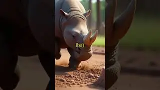 A RHINO That Can OUTRUN Usain Bolt #rhino #shortvideo #youtubeshorts