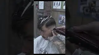 💈 ASMR BARBER - Side Part & Skin Fade 🥃 #shorts