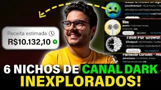 OS 6 MELHORES NICHOS DE CANAL DARK PARA MONETIZAR NO YOUTUBE.