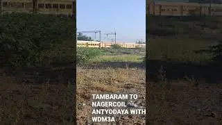 #antyodayaexpress Tambaram Nagercoil Antyodaya Tnp Wdm3A speed 80+km near Kolatur 18kmsaway Tpj Jn