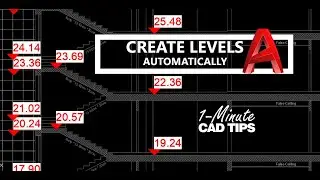 Create Elevation Levels Automatically in AutoCAD