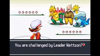 Pokemon Lucid Emerald - Hoenn Leader Wattson @ Mauville City, Gym Battle (Singles, Hard Mode)
