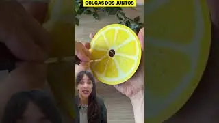 &iexcl;CDs reciclados en rodajas de fruta! 🍋🍈✨ Decoraci&oacute;n original y colorida #ManualidadesCreativas