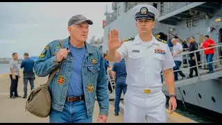 NAVY OFFICER Stops Veteran From Boarding — Then the ADMIRAL Saw His Patch