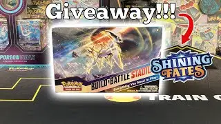SHINY Pokemon GIVEAWAY + Brilliant Stars Build and Battle Stadium!!!