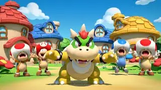 Mario Baby Bowser Tripped on a Banana Peel | Kids Songs & Nursery Rhymes