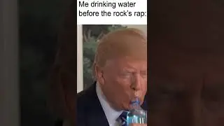 Me drinking water before and after the Rock's Rap