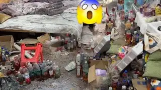 😫The Beautiful Cleaning Lady Was Working Alone And Encountered A Room Full Of Garbage! #Hoarding