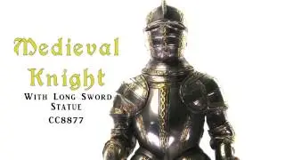CC8877 Medieval Knight with Long Sword Statue from Medieval Collectibles