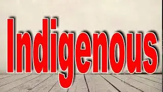 How to Pronounce Indigenous