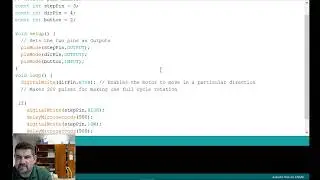 Button to control the Stepper Motor