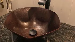 Novatto Copper Vessel - TCV-005AN - Hammered Copper Sink