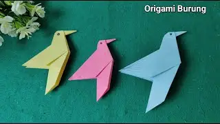 Cara Melipat Burung dari kertas origami|  Origami Burung Sederhana| Bird Origami