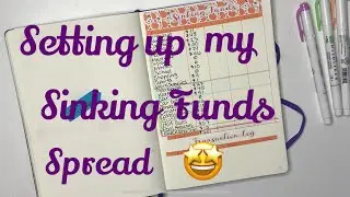 October 2020: Sinking Funds Set up/ setting up other spreads/Bullet journal