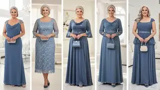🔵 Timeless Mother of the Bride Dresses Featuring Smoky Blue 🔵