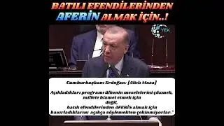 Erdoğan'dan Altılı Masaya: A&ccedil;ıkladıkları program batılı efendilerinden AFERİN almak i&ccedil;in