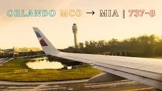 American Airlines 737-8 | MCO&ndash;MIA Trip Report (Boarding, Taxi, Takeoff & Landing)