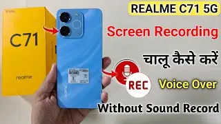 How to Enable Screen Record in Realme C71 | Realme c71 Screen Record With Audio  Realme C71 Recorder