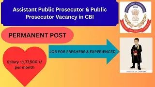 APP/PP VACANCY FOR FRESHERS IN CBI | TOTAL POST:-44 | salary : 1,77,500 | @Advocateopportunities