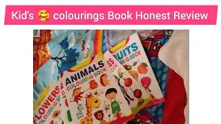 Learnings with Coloring 🤓Best kids colouring book. Honest review book from Messho 