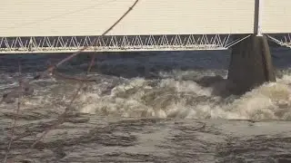 Piscataquis River swells near Dover-Foxcroft, reminding some locals of '87