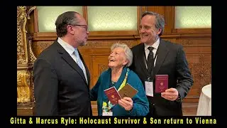 HOLOCAUST SURVIVOR Gitta Ryle and her son Marcus return to Vienna