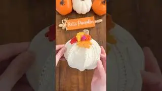 Cozy Sweater Pumpkin 🎃✨ Dollar Tree DIY with Lights!