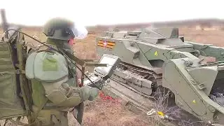 Управление и запуск робота для разминирования Уран-6 России