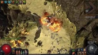 Path of Exile Gorge run with 2h-Mace crit earthquake build