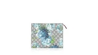 Gucci GG Supreme Blooms Large Cosmetic Case Blue